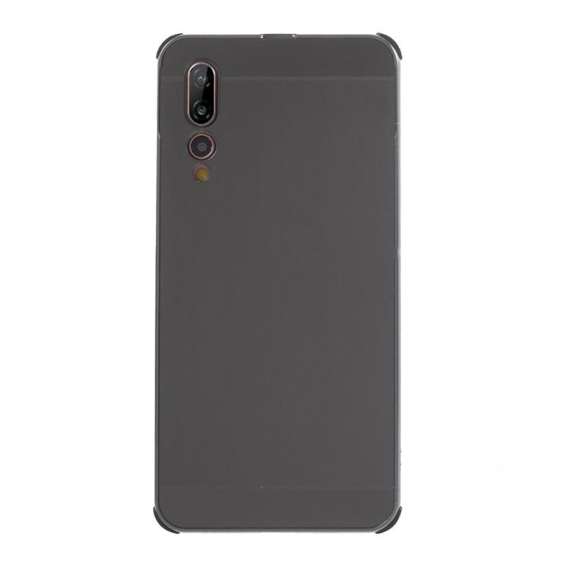 Coque Huawei P20 Pro Bumper Aluminium Et Dos Brossé Amovibles