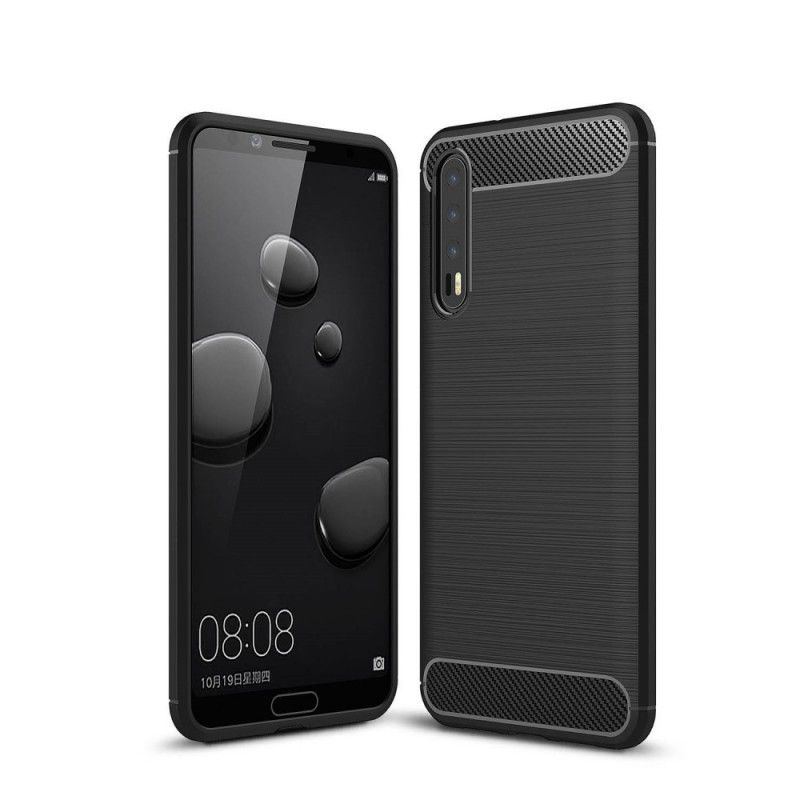 Coque Huawei P20 Pro Fibre Carbone Brossée