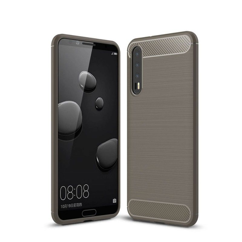 Coque Huawei P20 Pro Fibre Carbone Brossée