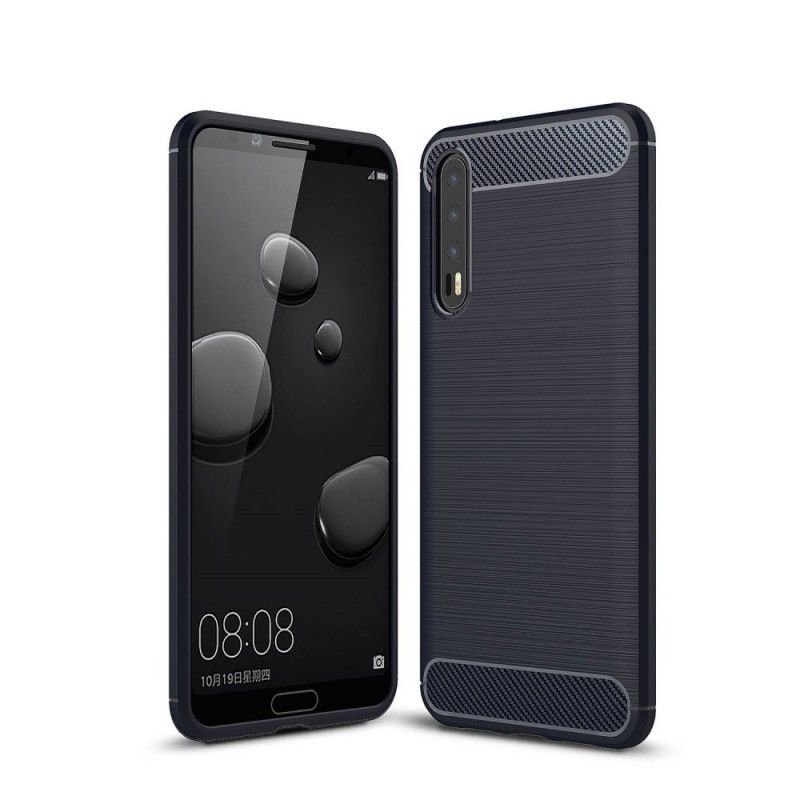 Coque Huawei P20 Pro Fibre Carbone Brossée