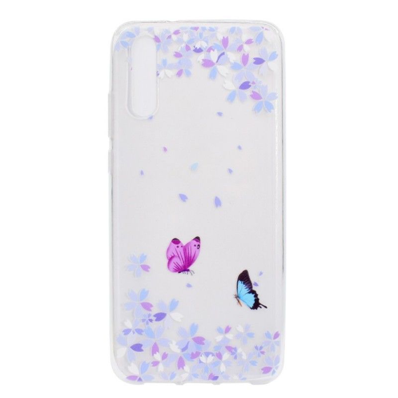 Coque Huawei P20 Pro Transparente Papillons Et Fleurs