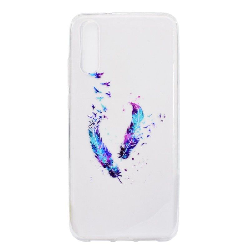 Coque Huawei P20 Pro Transparente Plumes