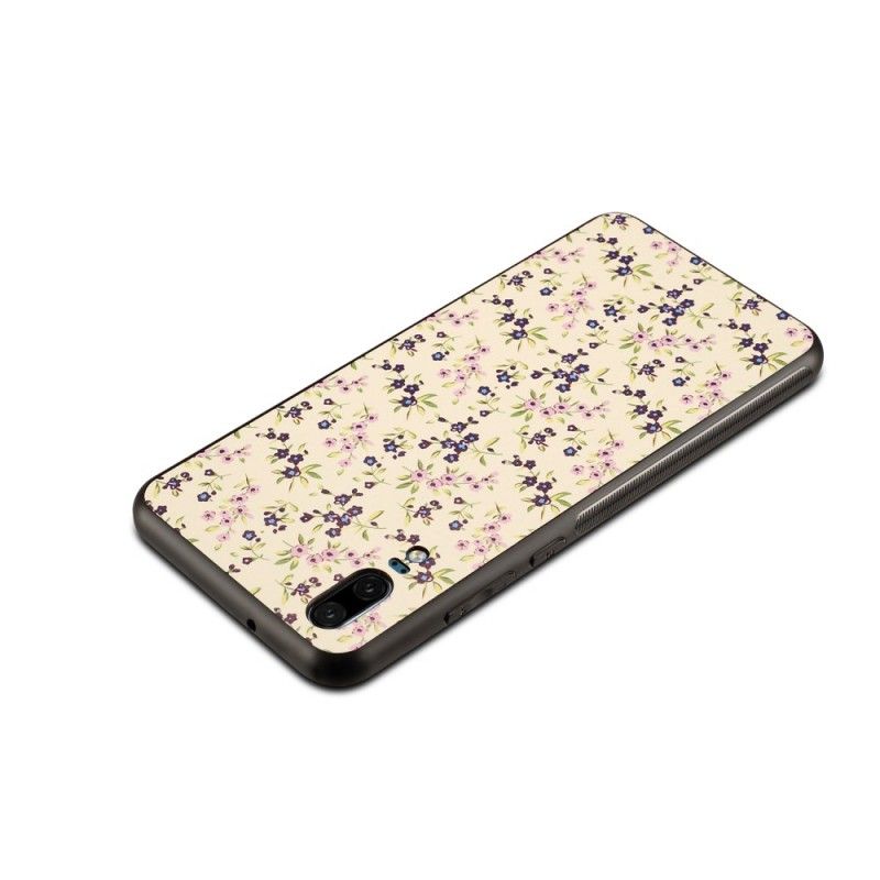 Coque Huawei P20 Simili Cuir Fleurs Liberty