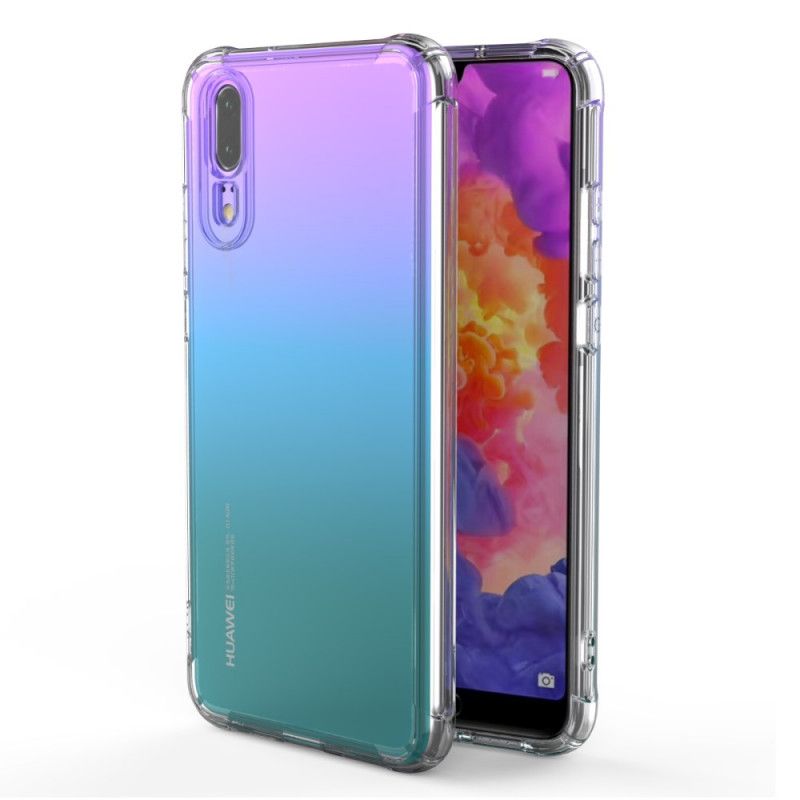 Coque Huawei P20 Transparente Leeu Coussins Protecteurs