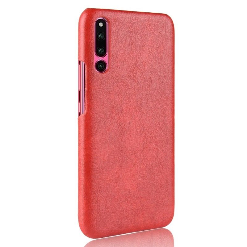 Coque Huawei P30 Effet Cuir Litchi Performance