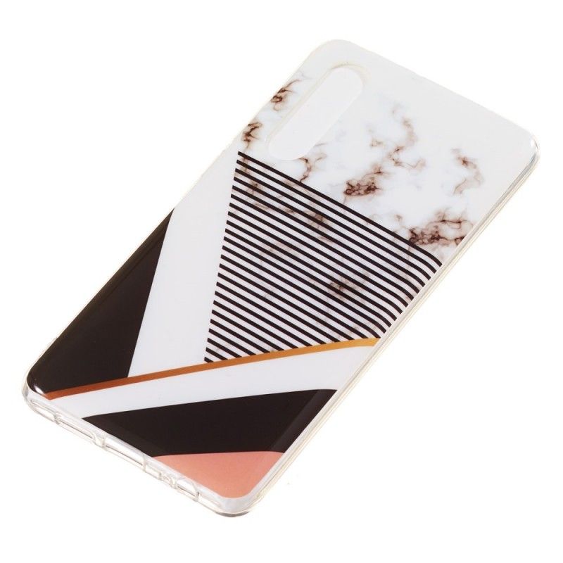 Coque Huawei P30 Effet Marbre Geométrie Line