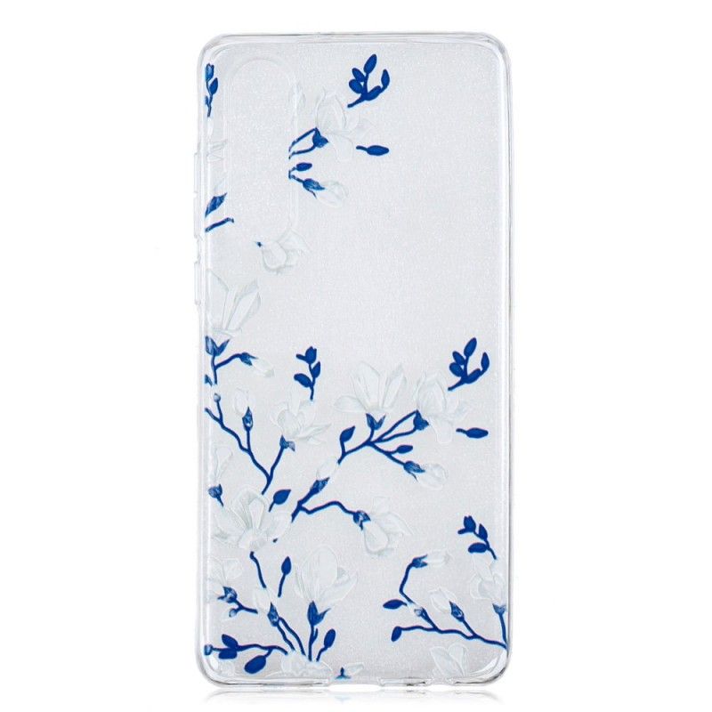 Coque Huawei P30 Fleurs Blanches