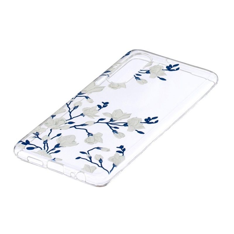 Coque Huawei P30 Fleurs Blanches