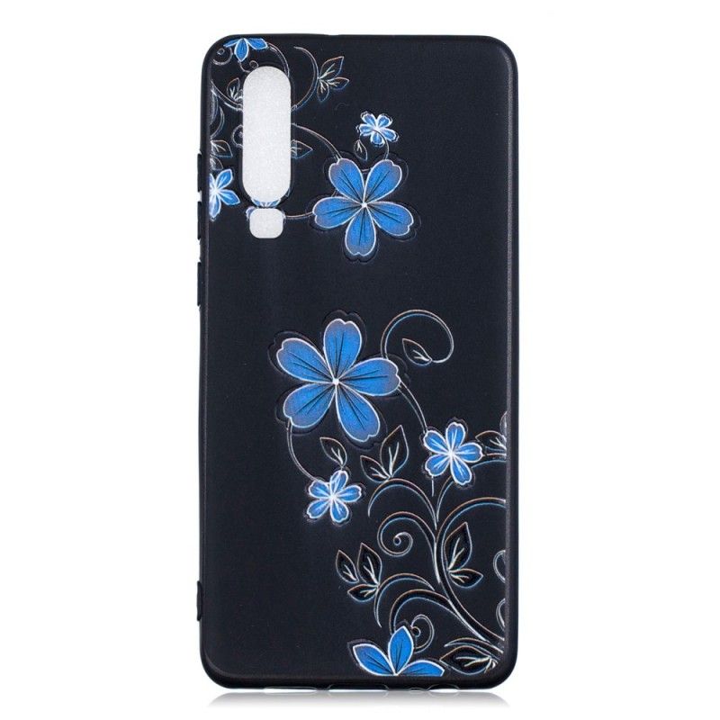 Coque Huawei P30 Fleurs Bleues