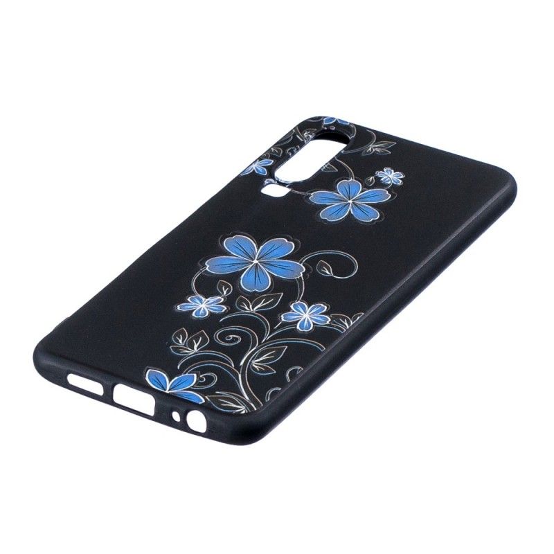 Coque Huawei P30 Fleurs Bleues