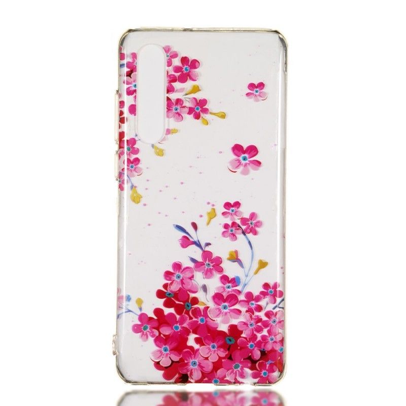 Coque Huawei P30 Fleurs Jaunes Et Magentas