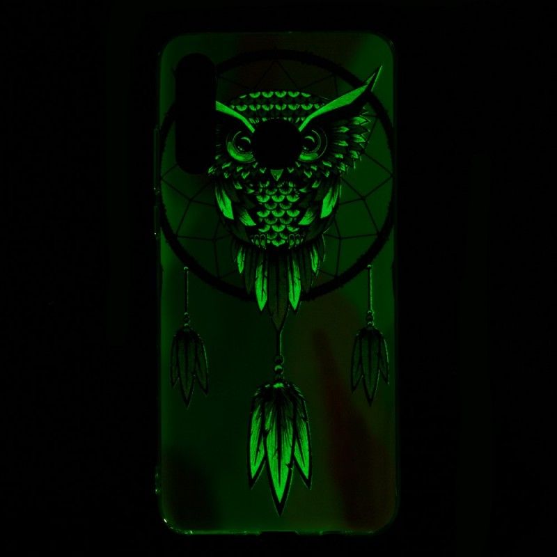 Coque Huawei P30 Lite Attrape Rêves Hibou Fluorescente