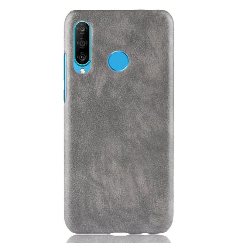 Coque Huawei P30 Lite Effet Cuir Litchi