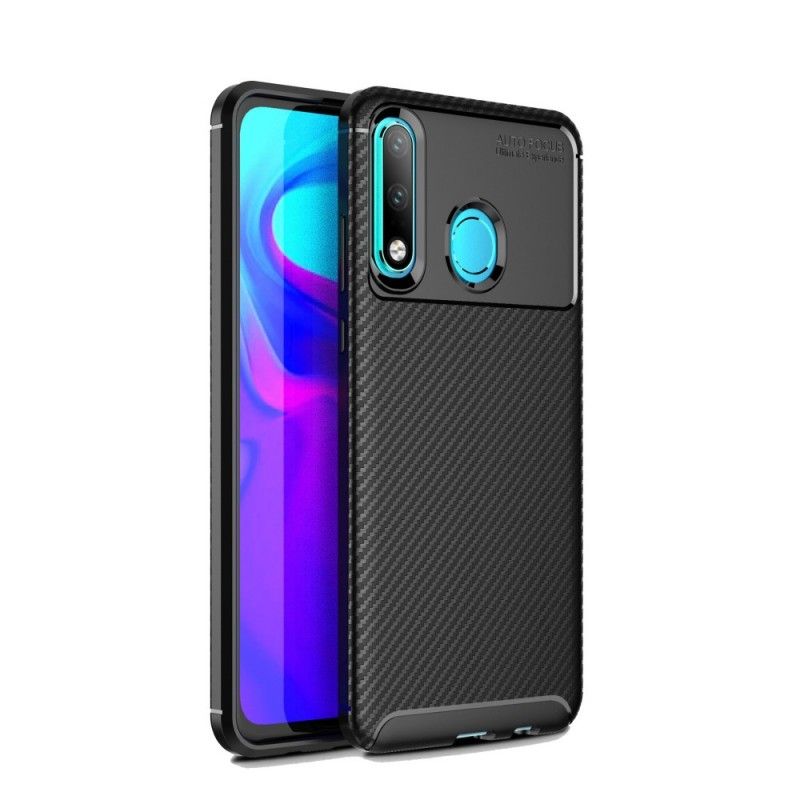 Coque Huawei P30 Lite Flexible Texture Fibre Carbone