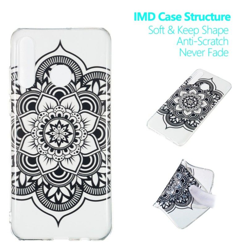 Coque Huawei P30 Lite Mandala Noir Art