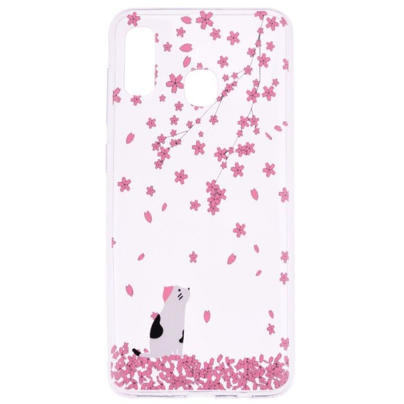 Coque Huawei P30 Lite Pétales Et Chat