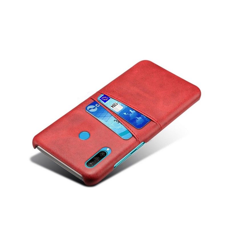 Coque Huawei P30 Lite Porte Cartes Effet Cuir