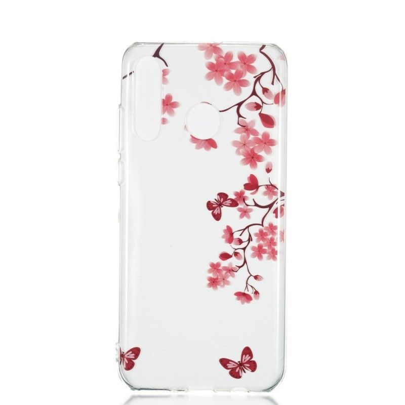 Coque Huawei P30 Lite Transparente Arbre Fleuri