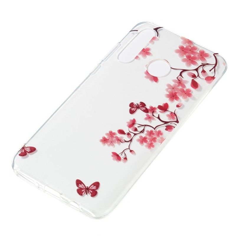 Coque Huawei P30 Lite Transparente Arbre Fleuri