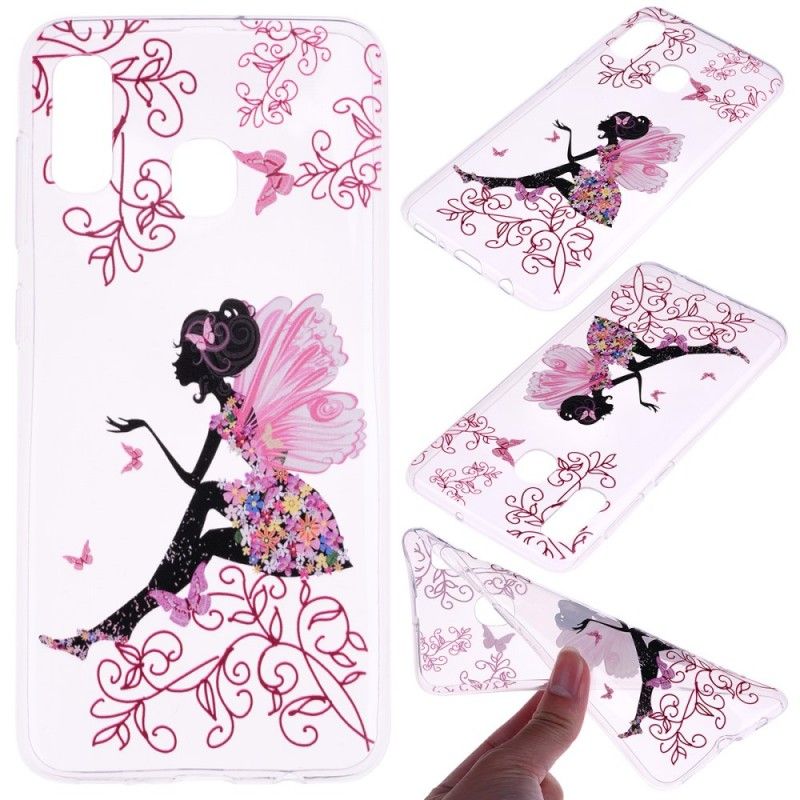 Coque Huawei P30 Lite Transparente Fée Fleurie