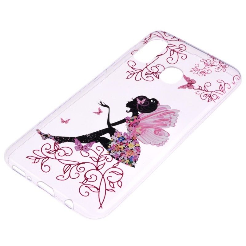 Coque Huawei P30 Lite Transparente Fée Fleurie