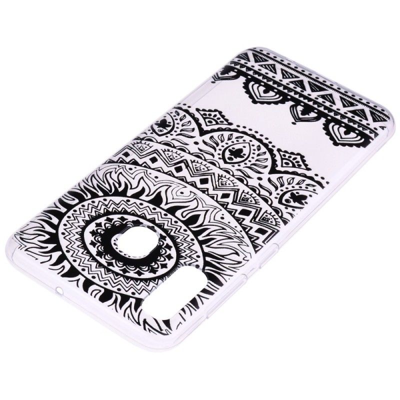 Coque Huawei P30 Lite Transparente Fleurs Mandala