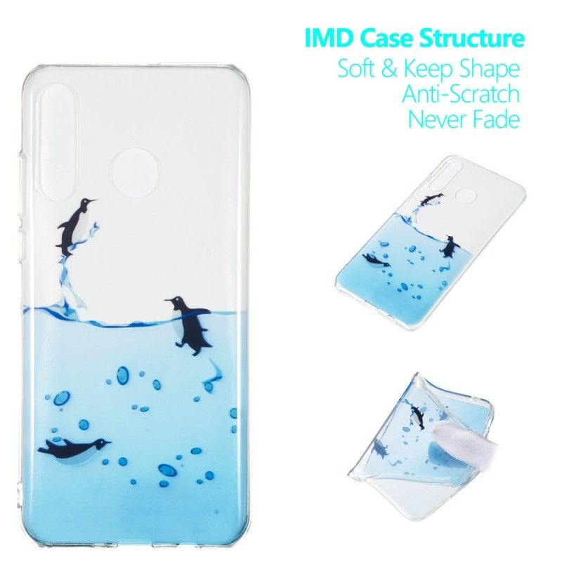 Coque Huawei P30 Lite Transparente Jeu De Pingouins