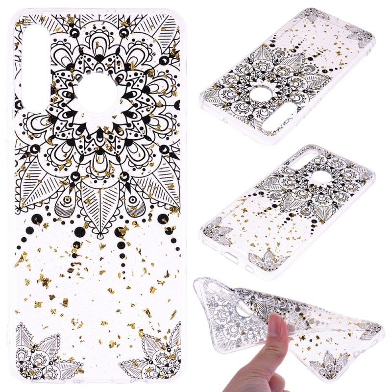 Coque Huawei P30 Lite Transparente Mandala Gris