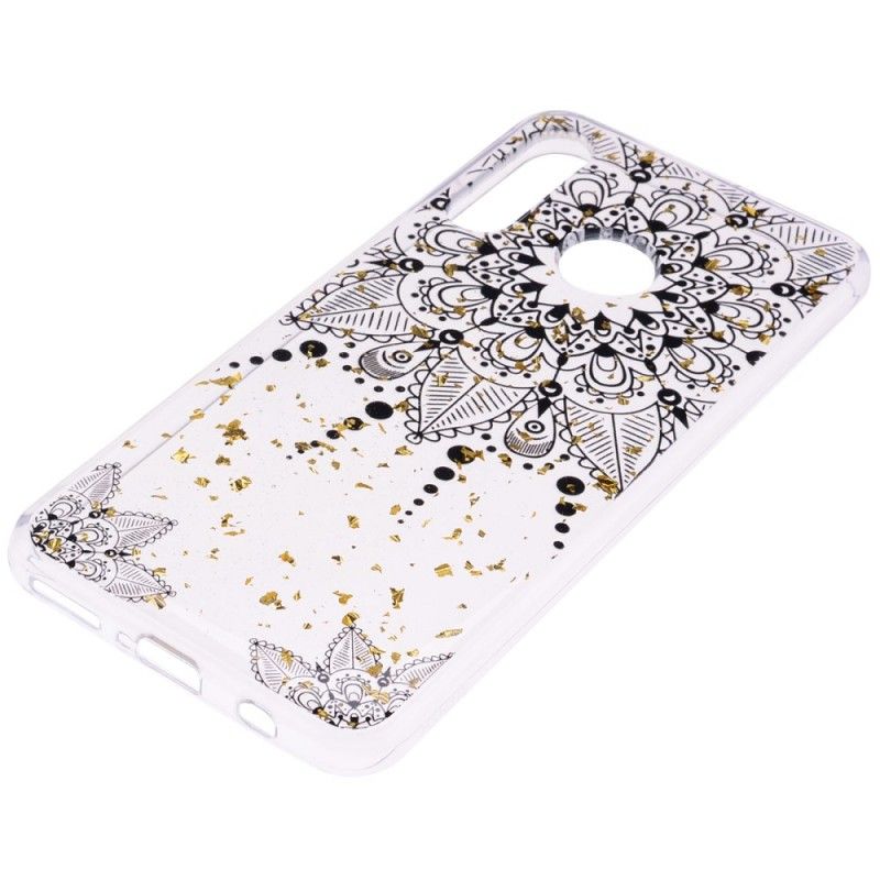 Coque Huawei P30 Lite Transparente Mandala Gris