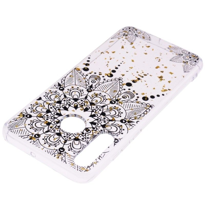 Coque Huawei P30 Lite Transparente Mandala Gris