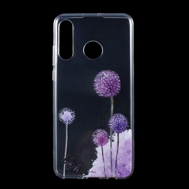 Coque Huawei P30 Lite Transparente Pissenlits Colorés