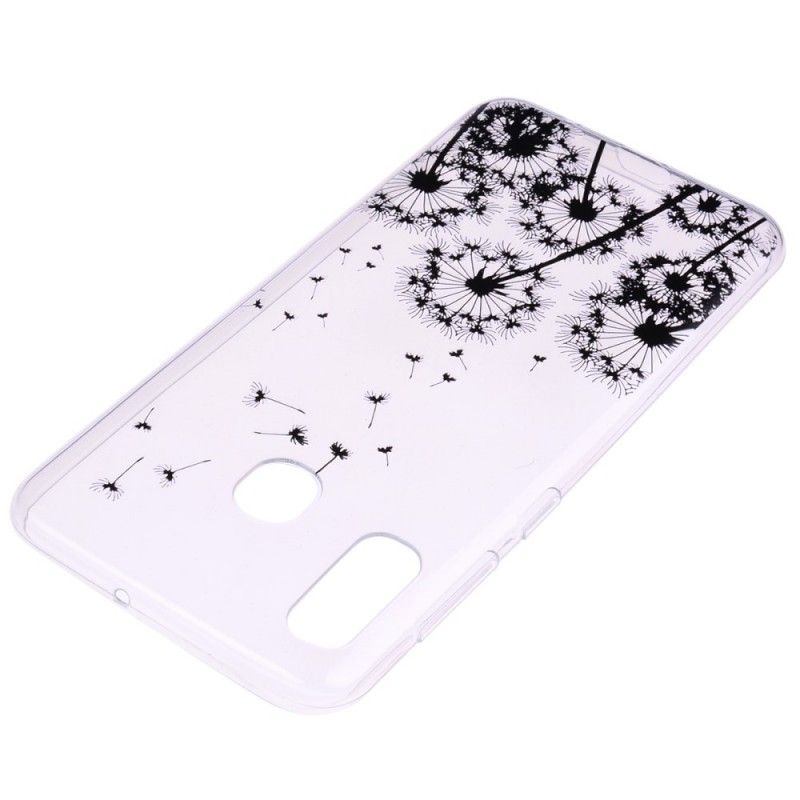 Coque Huawei P30 Lite Transparente Pissenlits Noirs