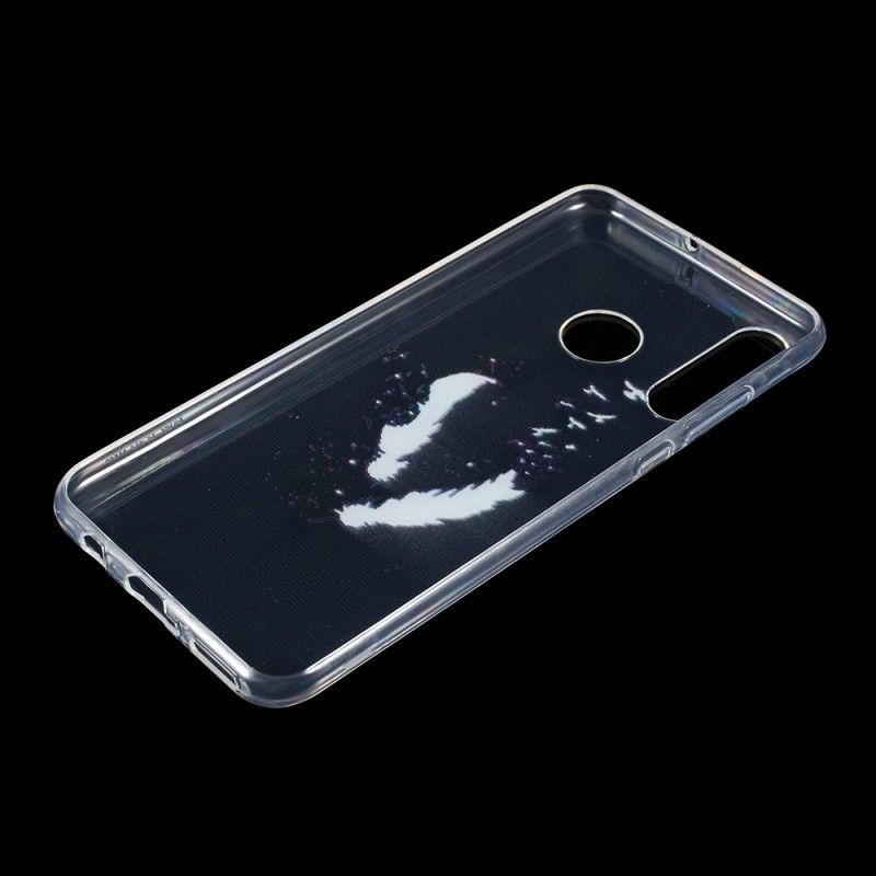 Coque Huawei P30 Lite Transparente Plumes