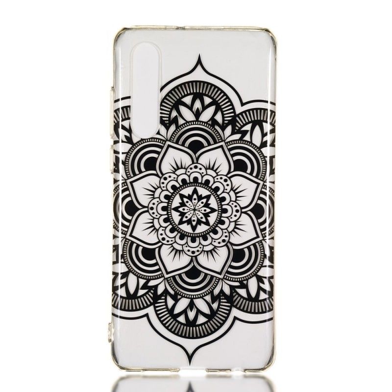 Coque Huawei P30 Mandala Noir Art