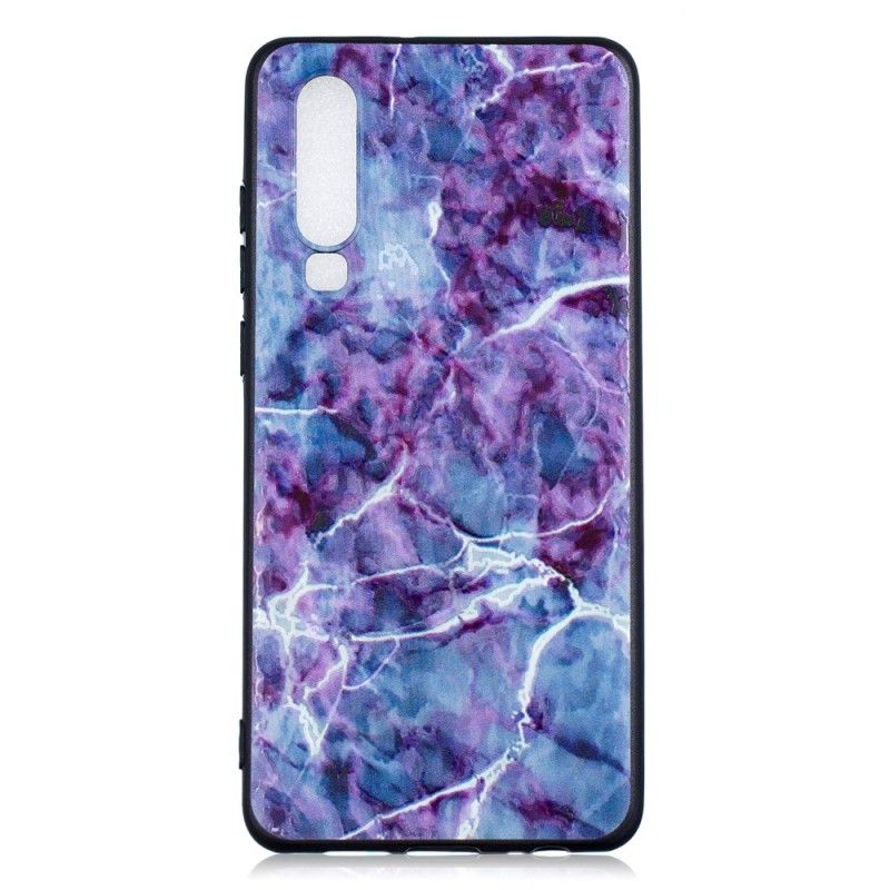 Coque Huawei P30 Marbre Violet