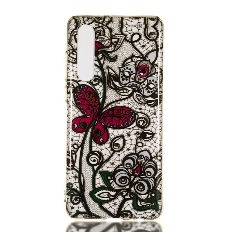 Coque Huawei P30 Papillon Et Dentelle