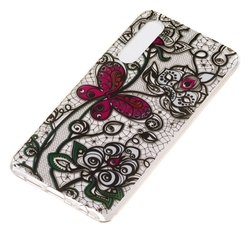 Coque Huawei P30 Papillon Et Dentelle