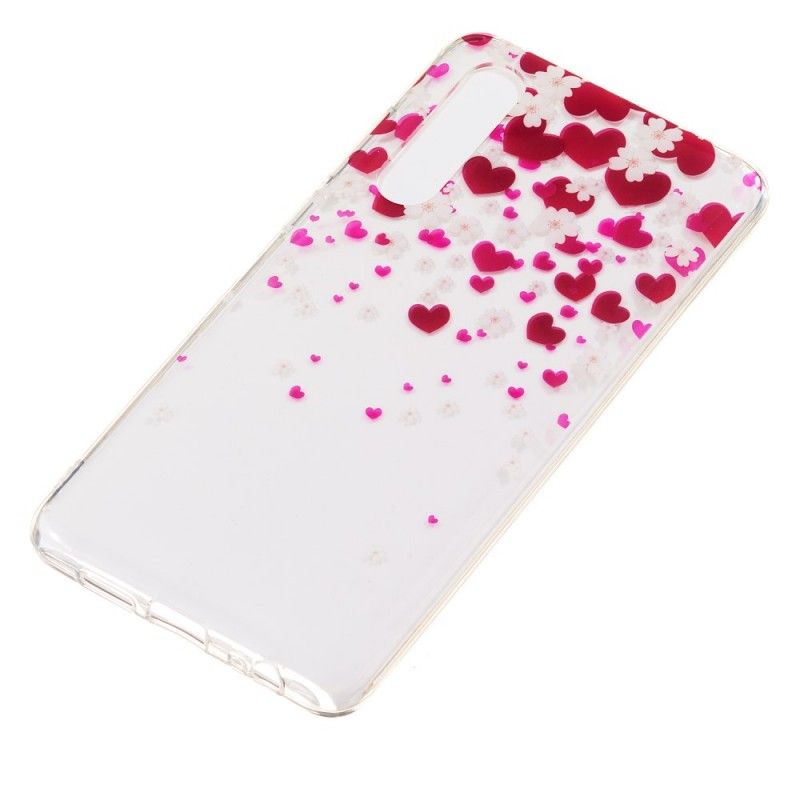 Coque Huawei P30 Pluie De Coeurs