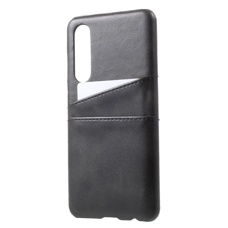 Coque Huawei P30 Porte Cartes Effet Cuir