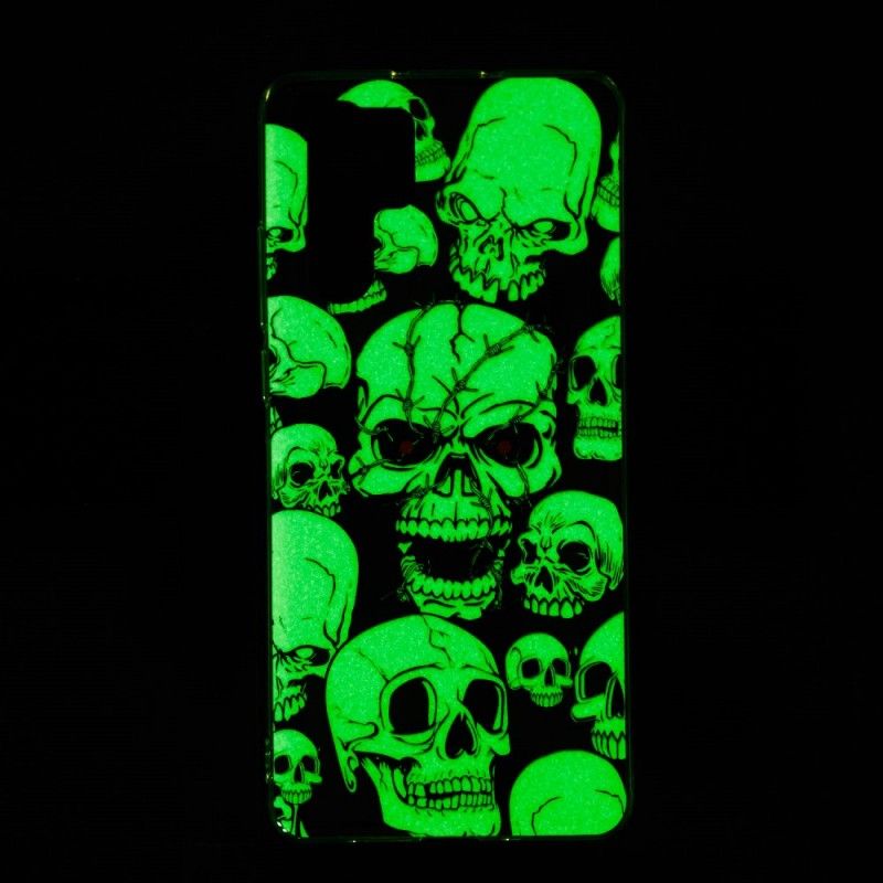 Coque Huawei P30 Pro Attention Têtes De Mort Fluorescente