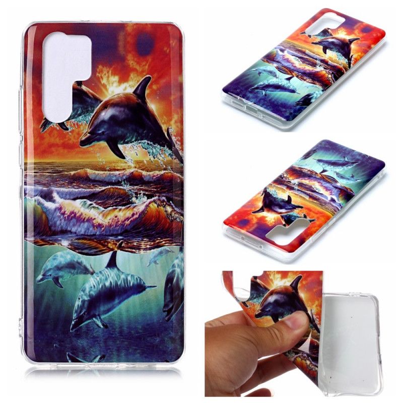 Coque Huawei P30 Pro Dauphins En Liberté