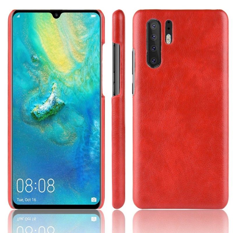 Coque Huawei P30 Pro Effet Cuir Litchi Performance