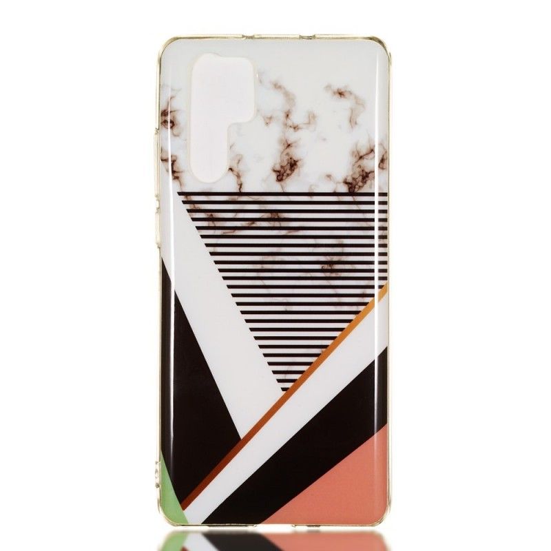 Coque Huawei P30 Pro Effet Marbre Geométrie Line