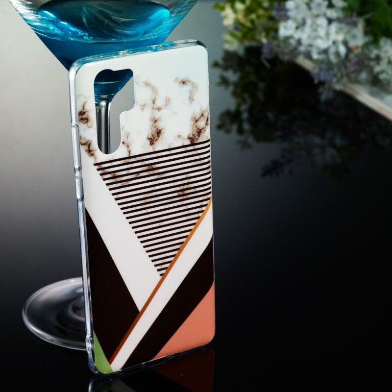 Coque Huawei P30 Pro Effet Marbre Geométrie Line