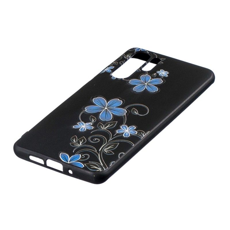 Coque Huawei P30 Pro Fleurs Bleues