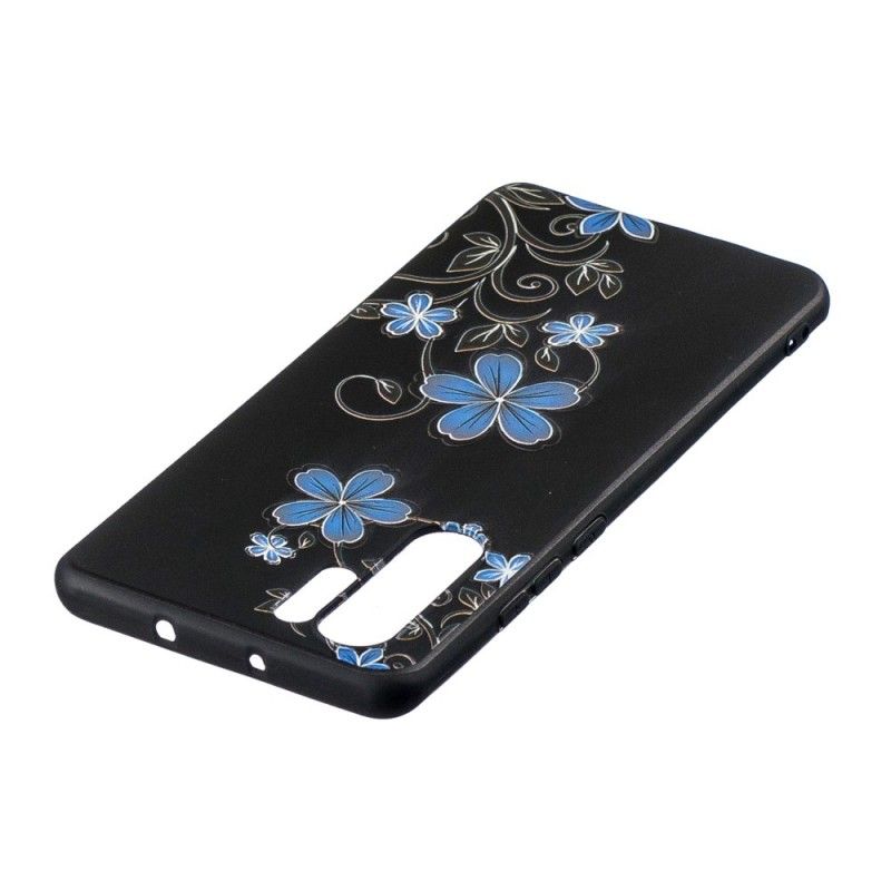 Coque Huawei P30 Pro Fleurs Bleues