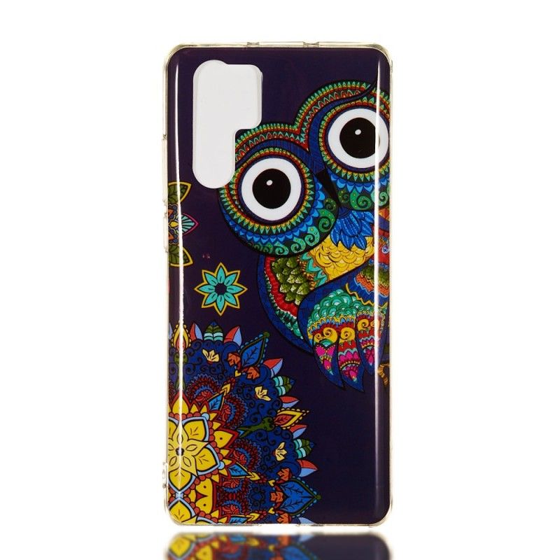 Coque Huawei P30 Pro Hibou Mandala Fluorescent