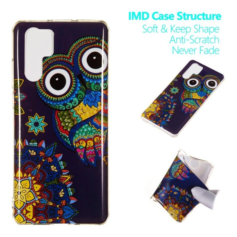 Coque Huawei P30 Pro Hibou Mandala Fluorescent