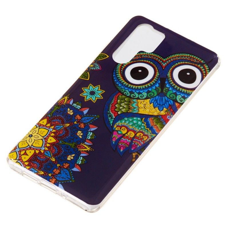 Coque Huawei P30 Pro Hibou Mandala Fluorescent