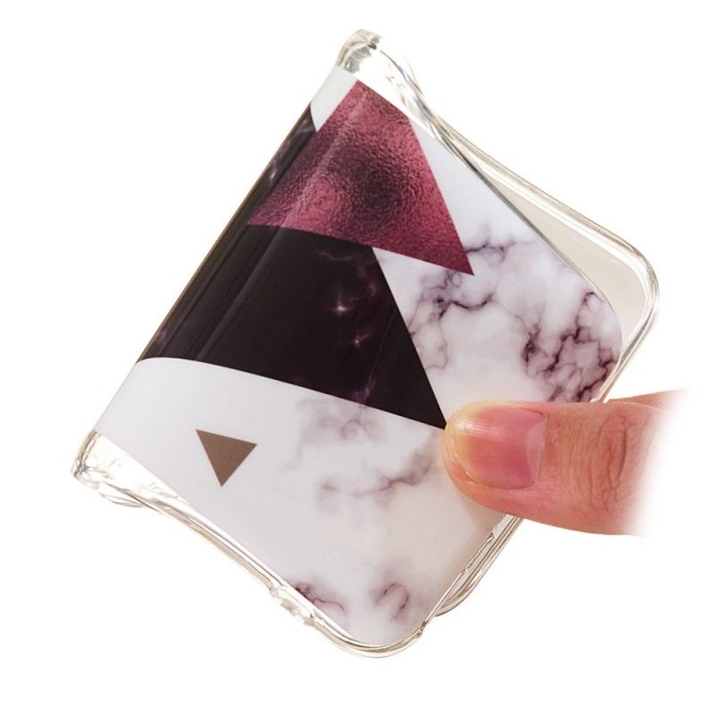 Coque Huawei P30 Pro Marbre Triangles Violets